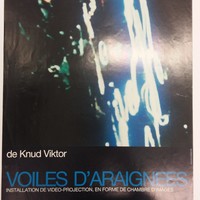 Affiche pour l'exposition Voiles d'Araignées au Centre de la Culture à Cavaillon (France) du 26 mars au 10 avril 1988